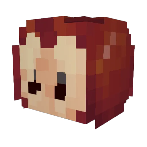 JuiceBoxxi Minecraft avatar head, 3D render