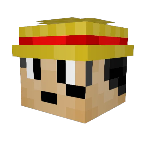 JuiceBoy850 Minecraft avatar head, 3D render