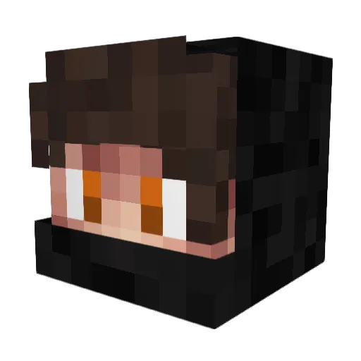 JuiceDDD Minecraft avatar head, 3D render