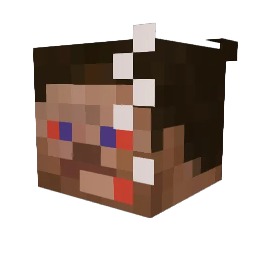JuiceMyworld Minecraft avatar head, 3D render