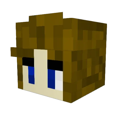JuiceStixs Minecraft avatar head, 3D render