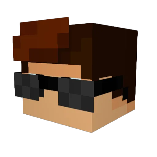 JuiceTanZ Minecraft avatar head, 3D render