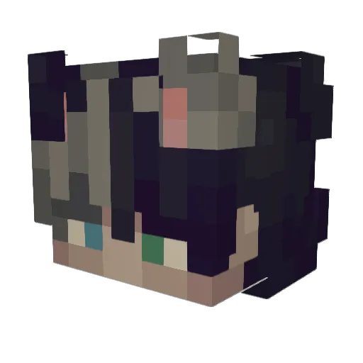 JuiceTangerine Minecraft avatar head, 3D render