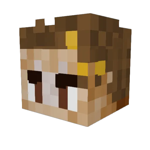 JuiceYZ Minecraft avatar head, 3D render