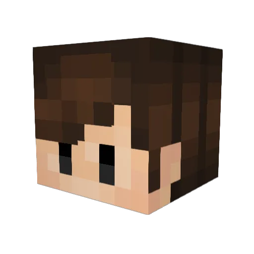 Juicebag736 Minecraft avatar head, 3D render