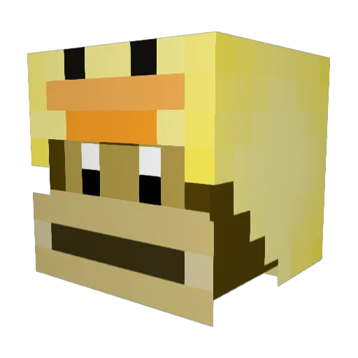 Juiced__ Minecraft avatar head, 3D render