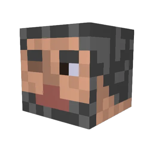 Juicelayer_ Minecraft avatar head, 3D render