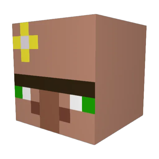 Juicelol Minecraft avatar head, 3D render
