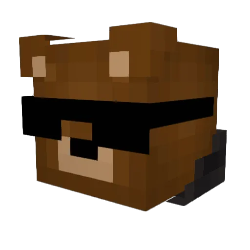 Juiceskate Minecraft avatar head, 3D render