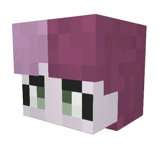 Juichiro Minecraft avatar head, 3D render