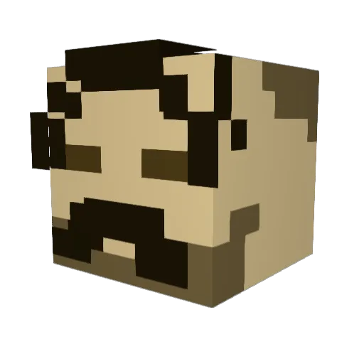 JuicierJuice Minecraft avatar head, 3D render