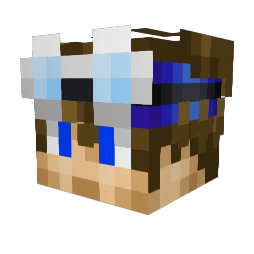 Juick Minecraft avatar head, 3D render