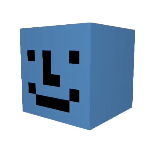 Juicy174 Minecraft avatar head, 3D render