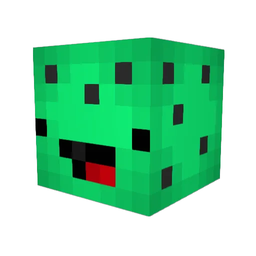 JuicyCloud07 Minecraft avatar head, 3D render