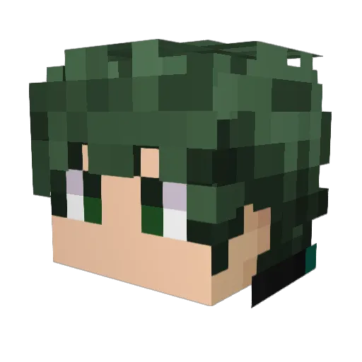 JuicyCooter69 Minecraft avatar head, 3D render