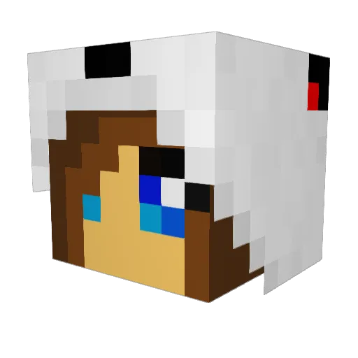 JuicyJosy Minecraft avatar head, 3D render