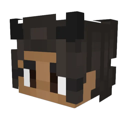 JuicyMango02 Minecraft avatar head, 3D render