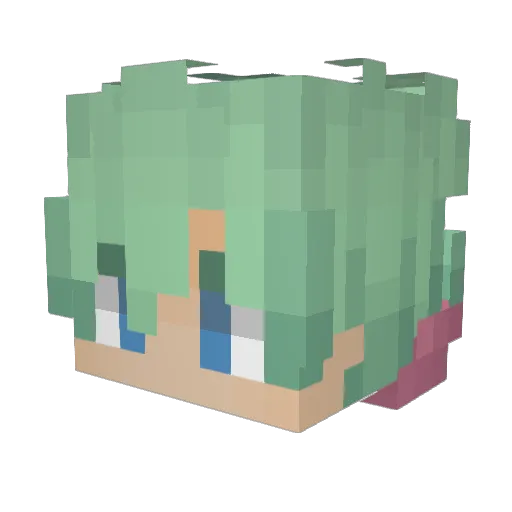 JuicyMochi Minecraft avatar head, 3D render