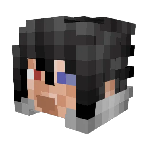 JuicySevy Minecraft avatar head, 3D render