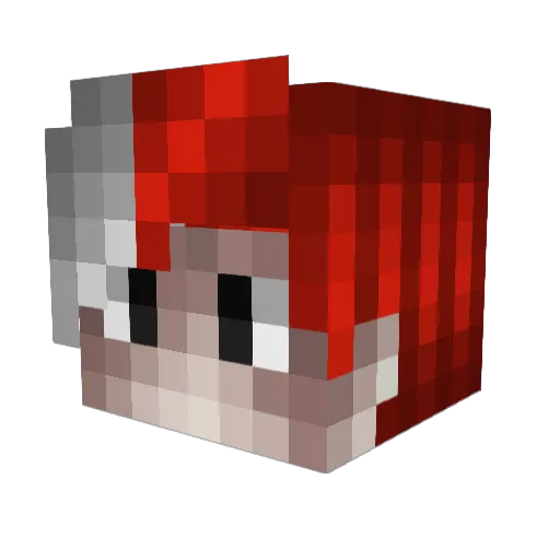 JuicyWaffleBoi Minecraft avatar head, 3D render