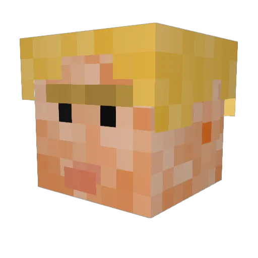 JuicyWeed Minecraft avatar head, 3D render