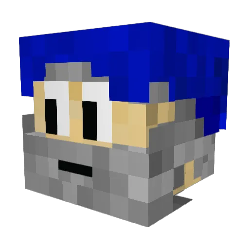 JuicyWizard Minecraft avatar head, 3D render