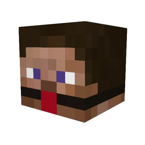 Juicyman_ Minecraft avatar head, 3D render