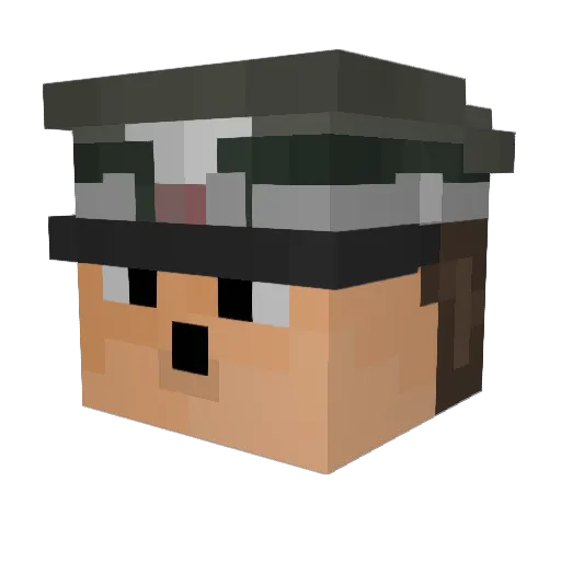 Juicymango1337 Minecraft avatar head, 3D render