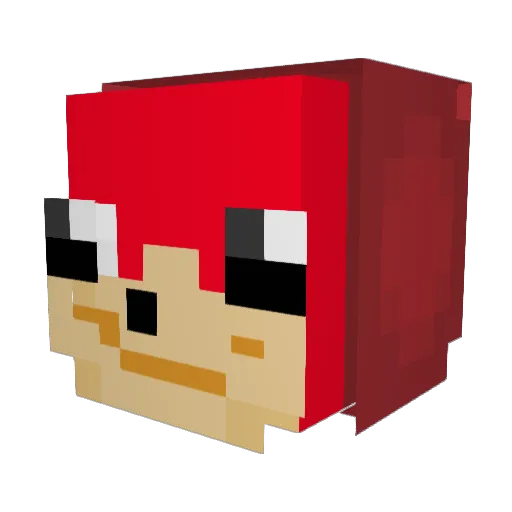 JuicyyMelon Minecraft avatar head, 3D render