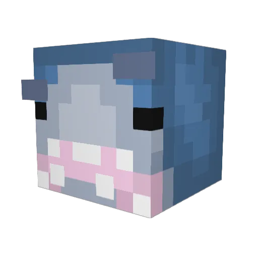 Juill3t Minecraft avatar head, 3D render