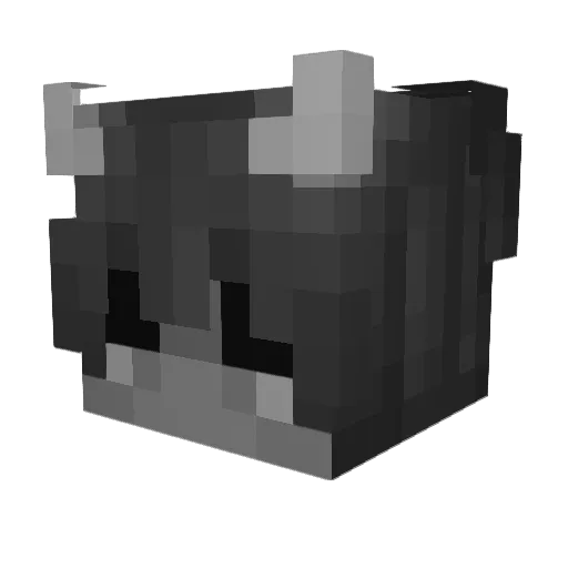 Juilxy Minecraft avatar head, 3D render