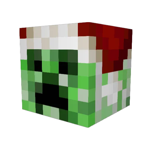 Jujmaa Minecraft avatar head, 3D render