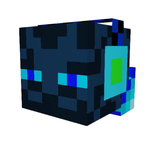 Juju3p Minecraft avatar head, 3D render