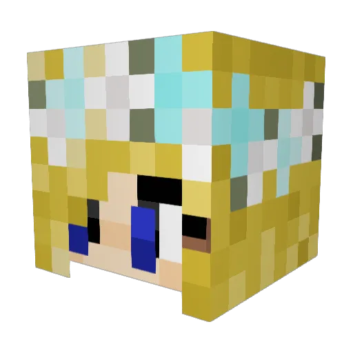 Juju434 Minecraft avatar head, 3D render