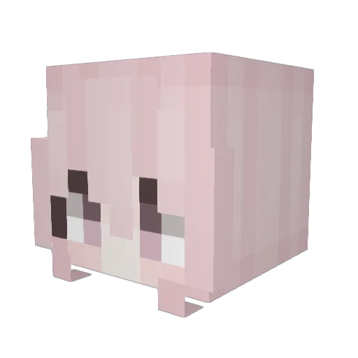 JujuInui Minecraft avatar head, 3D render