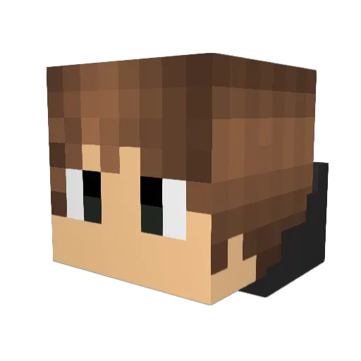 JujuJuice Minecraft avatar head, 3D render