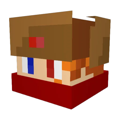 Juju_54 Minecraft avatar head, 3D render
