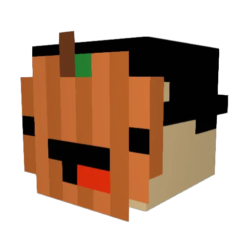 Juju_X Minecraft avatar head, 3D render