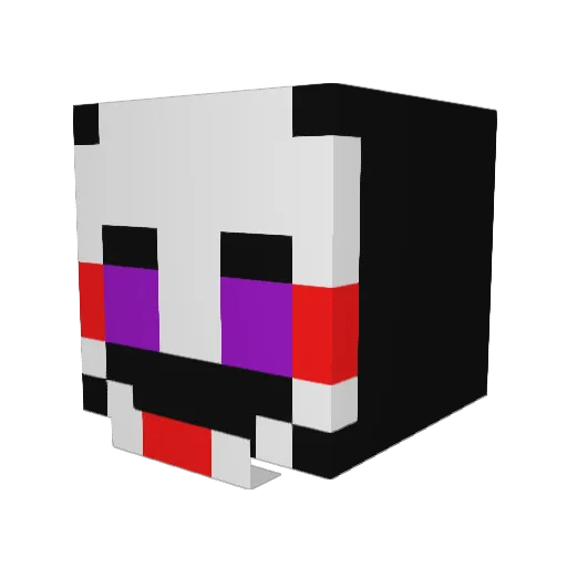 Jujuba0000 Minecraft avatar head, 3D render