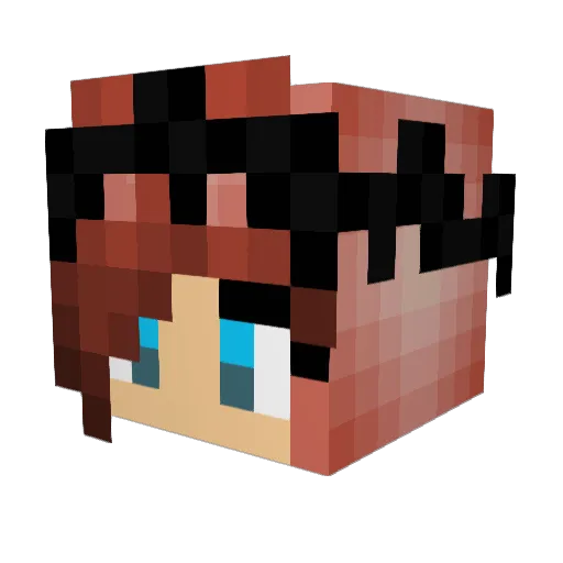 Jujubeee12 Minecraft avatar head, 3D render
