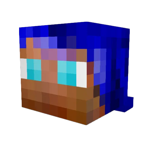 Jujuliaa1 Minecraft avatar head, 3D render