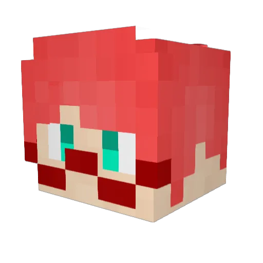 Jujumin028 Minecraft avatar head, 3D render