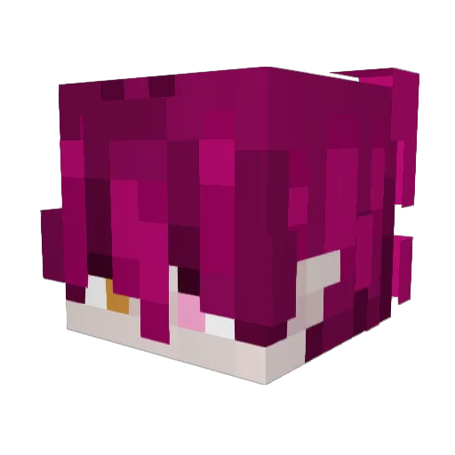 JukaBox Minecraft avatar head, 3D render