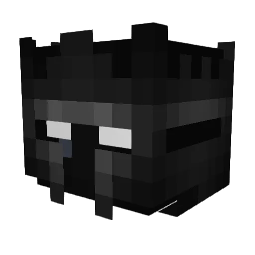 Jukashii_ Minecraft avatar head, 3D render