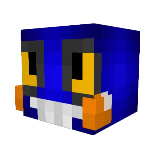 Jukate Minecraft avatar head, 3D render