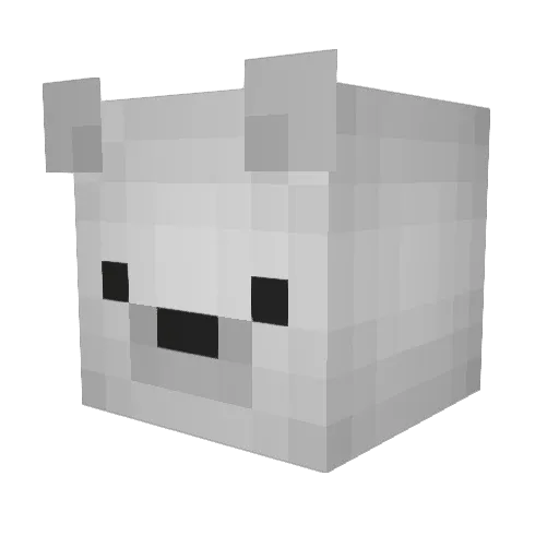 Jukebox2001 Minecraft avatar head, 3D render
