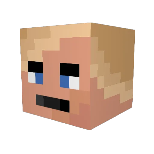 JukeboxJoker Minecraft avatar head, 3D render