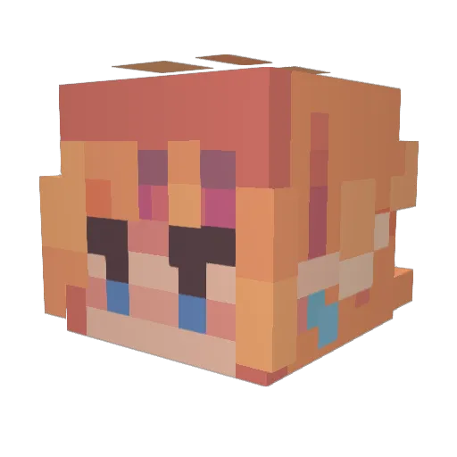 JukemonnMC Minecraft avatar head, 3D render