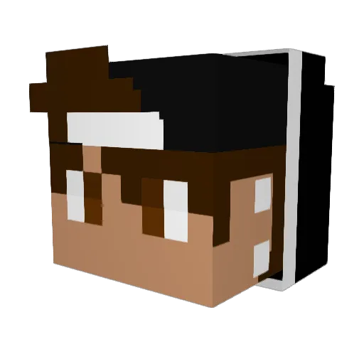 JukezIX Minecraft avatar head, 3D render