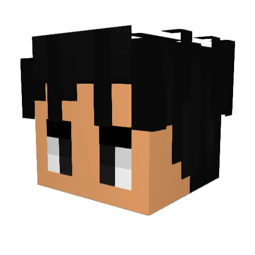 Juki92 Minecraft avatar head, 3D render